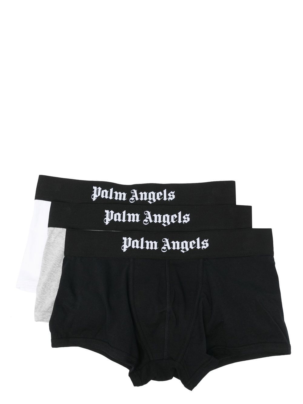 Palm Angels tri-pack logo-waistband boxer set - Grey von Palm Angels