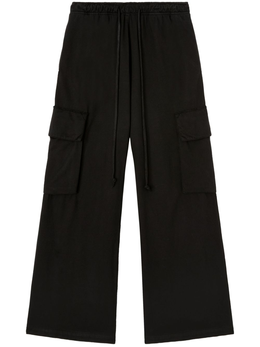 Palm Angels wide-leg cotton cargo trousers - Black von Palm Angels