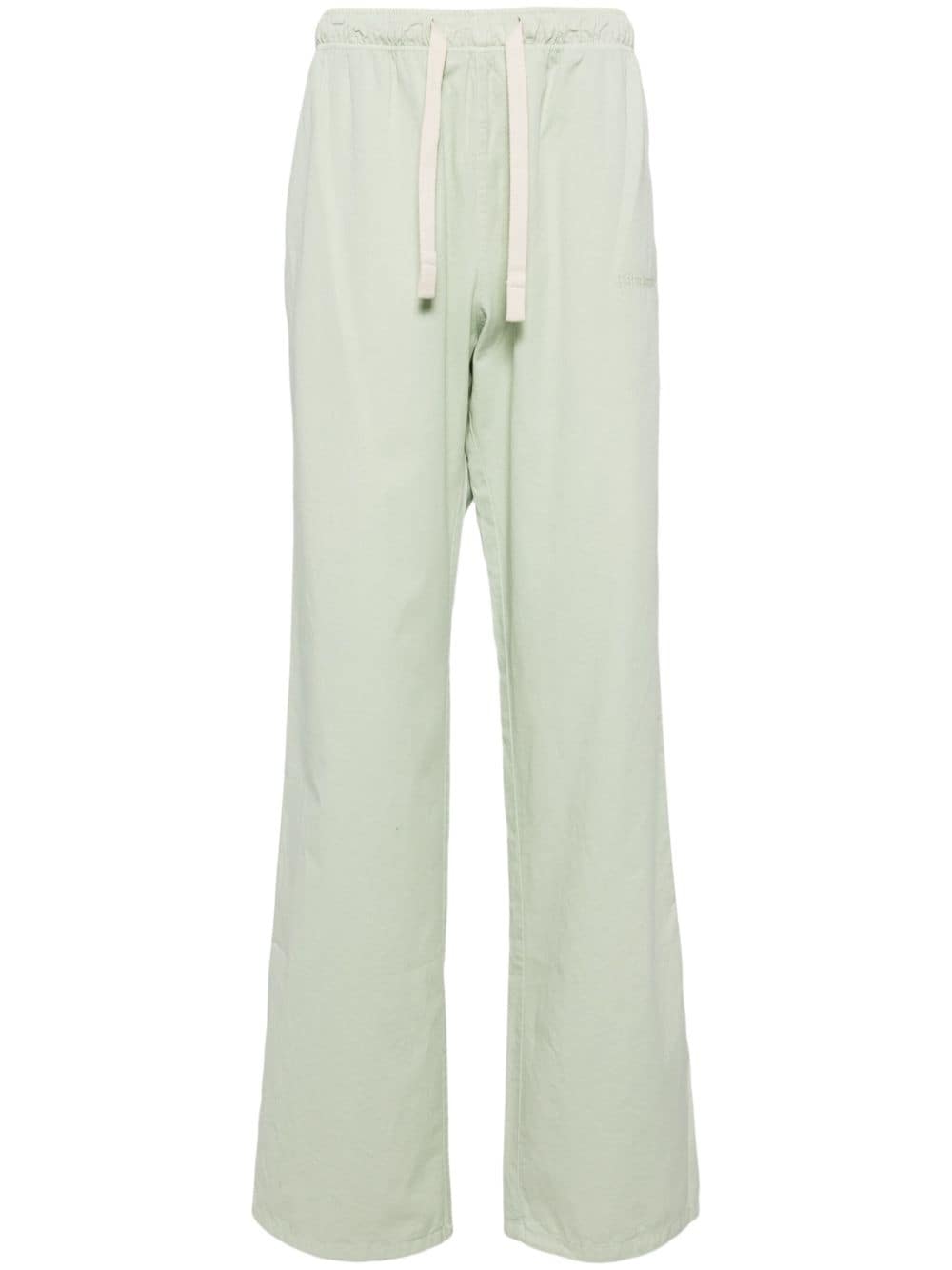 Palm Angels wide-leg cotton trousers - Green von Palm Angels