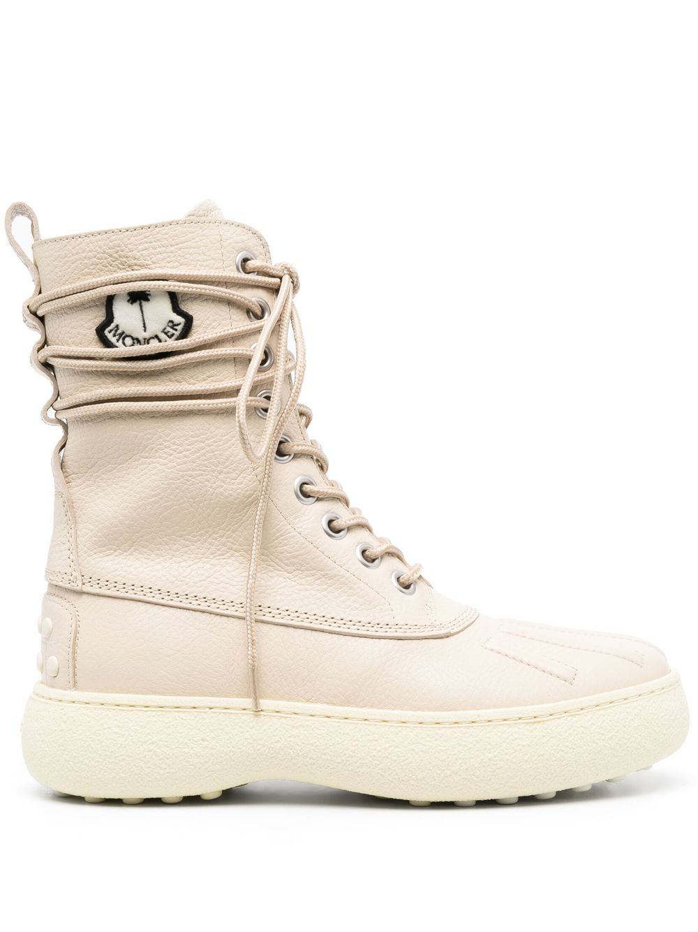 Palm Angels x Moncler x Tod's Winter Gommino lace-up boots - Neutrals von Palm Angels