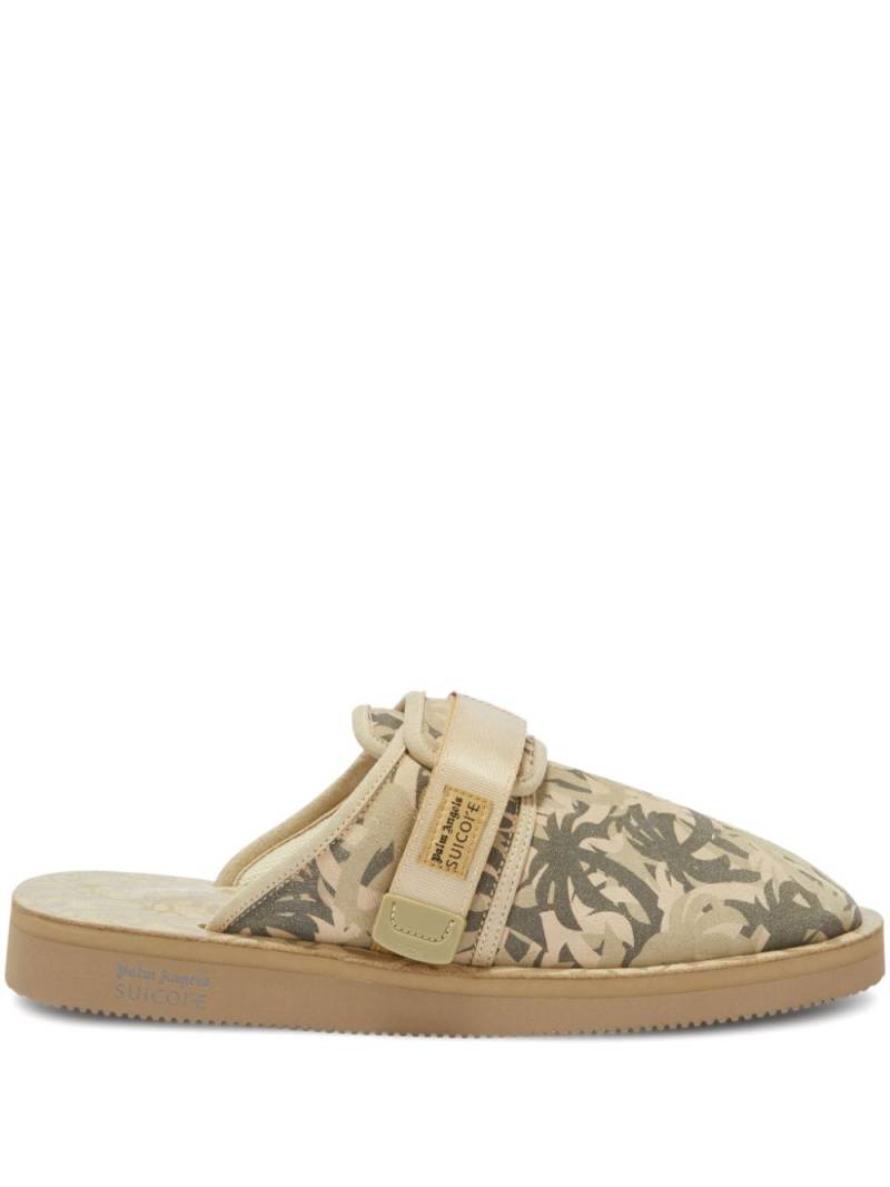 Palm Angels x Suicoke Zavo touch-strap slippers - Neutrals von Palm Angels