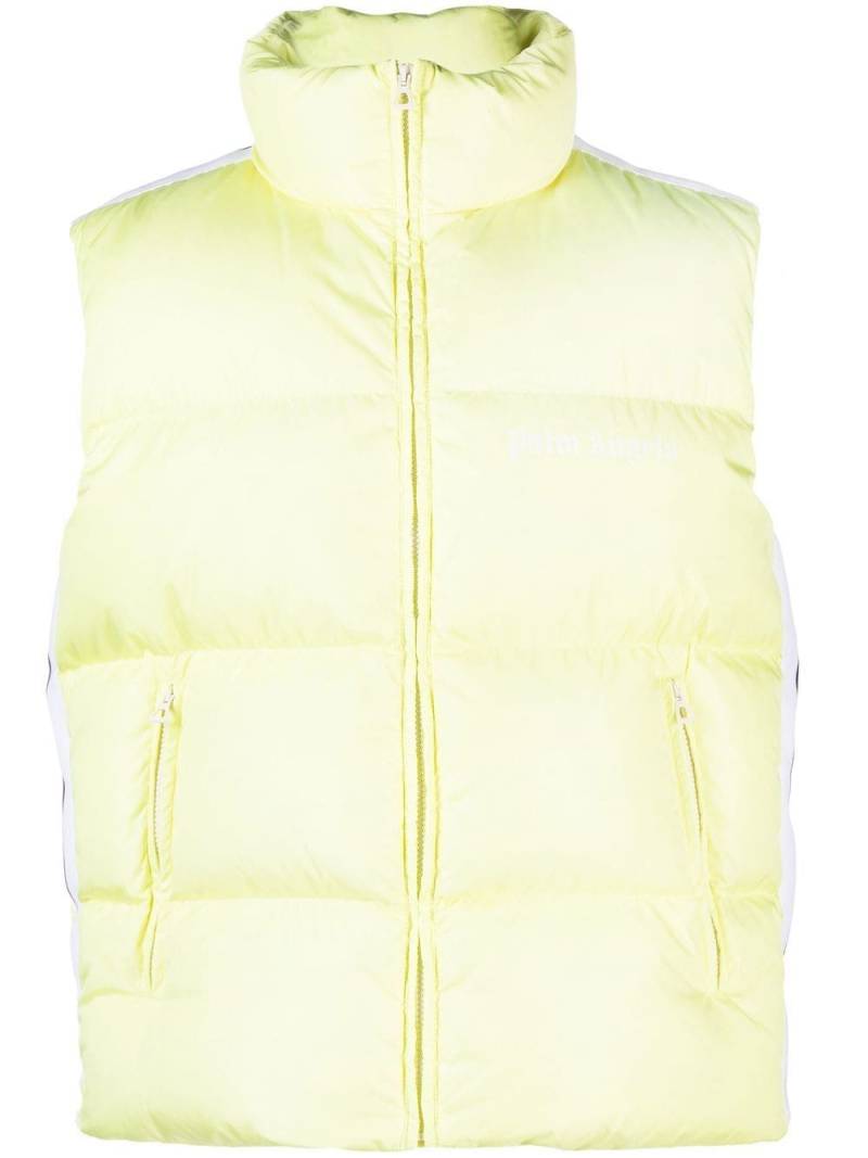 Palm Angels zip-fastening padded jacket - Yellow von Palm Angels