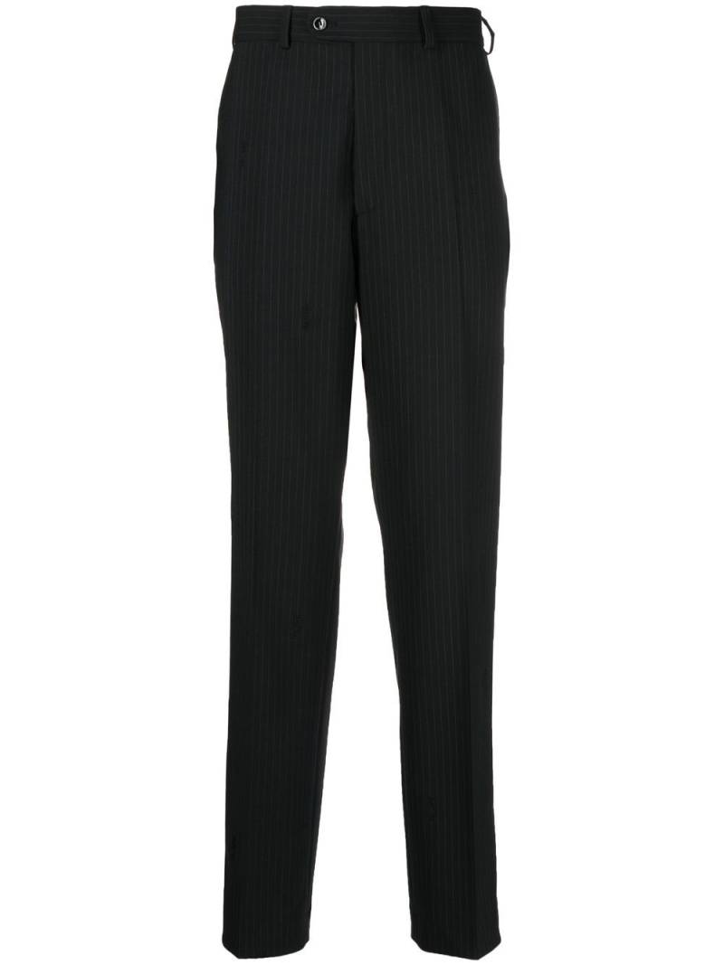 Palmer pinstripe tailored suit trousers - Black von Palmer