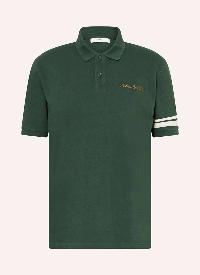 Palmes Piqué-Poloshirt Global gruen von Palmes