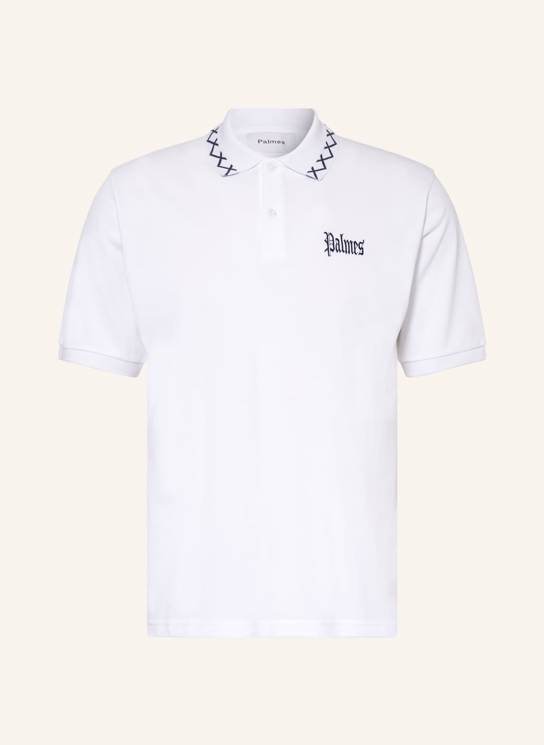 Palmes Piqué-Poloshirt Spencer weiss Palmes Piqué-Poloshirt Spencer weiss von Palmes
