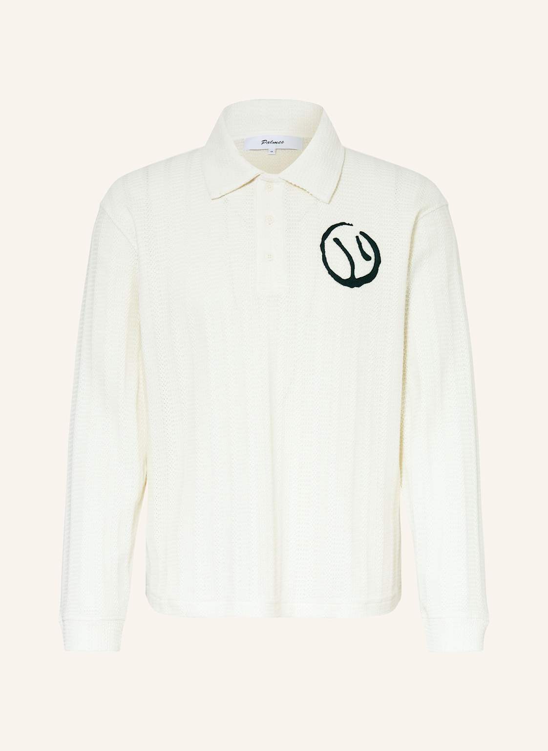 Palmes Strick-Poloshirt weiss von Palmes