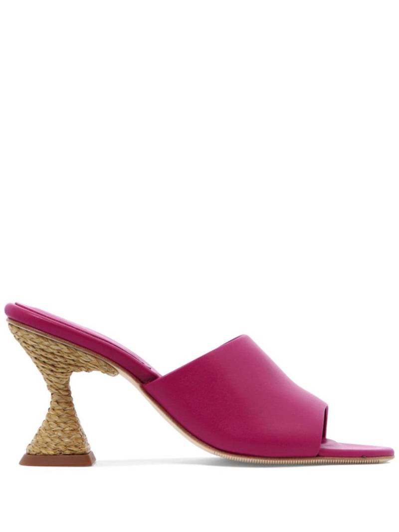 Paloma Barceló Brigite leather mules - Pink von Paloma Barceló