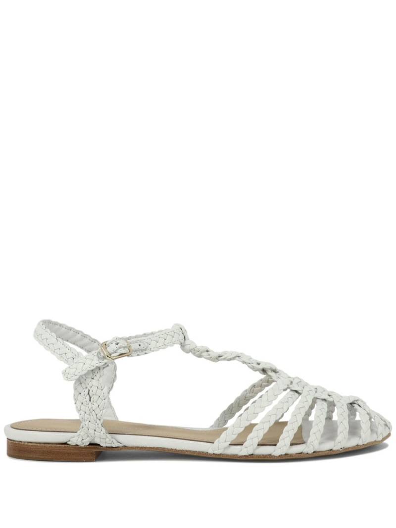 Paloma Barceló Felisa braided leather sandals - White von Paloma Barceló