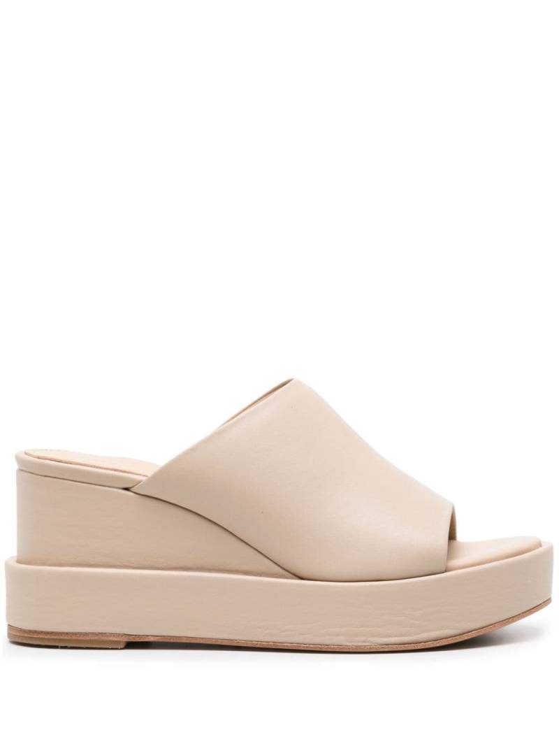 Paloma Barceló Marit 85mm leather mules - Neutrals von Paloma Barceló