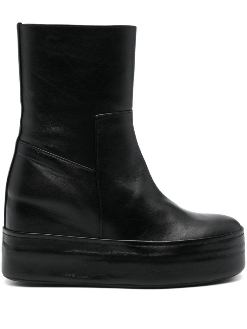 Paloma Barceló leather boots - Black von Paloma Barceló