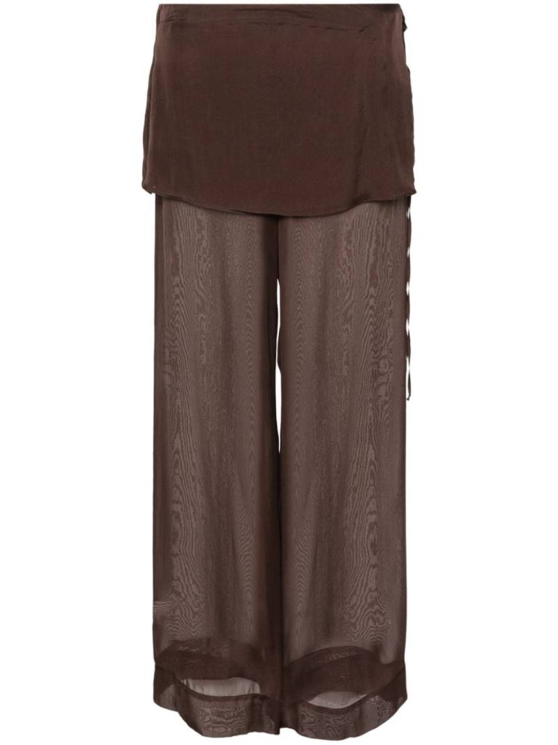 Paloma Wool Archive wide-leg silk trousers - Brown von Paloma Wool