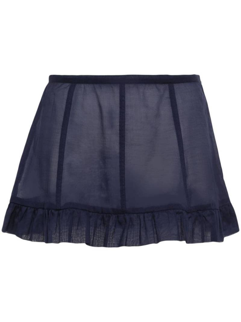 Paloma Wool sheer ruffled mini skirt - Blue von Paloma Wool