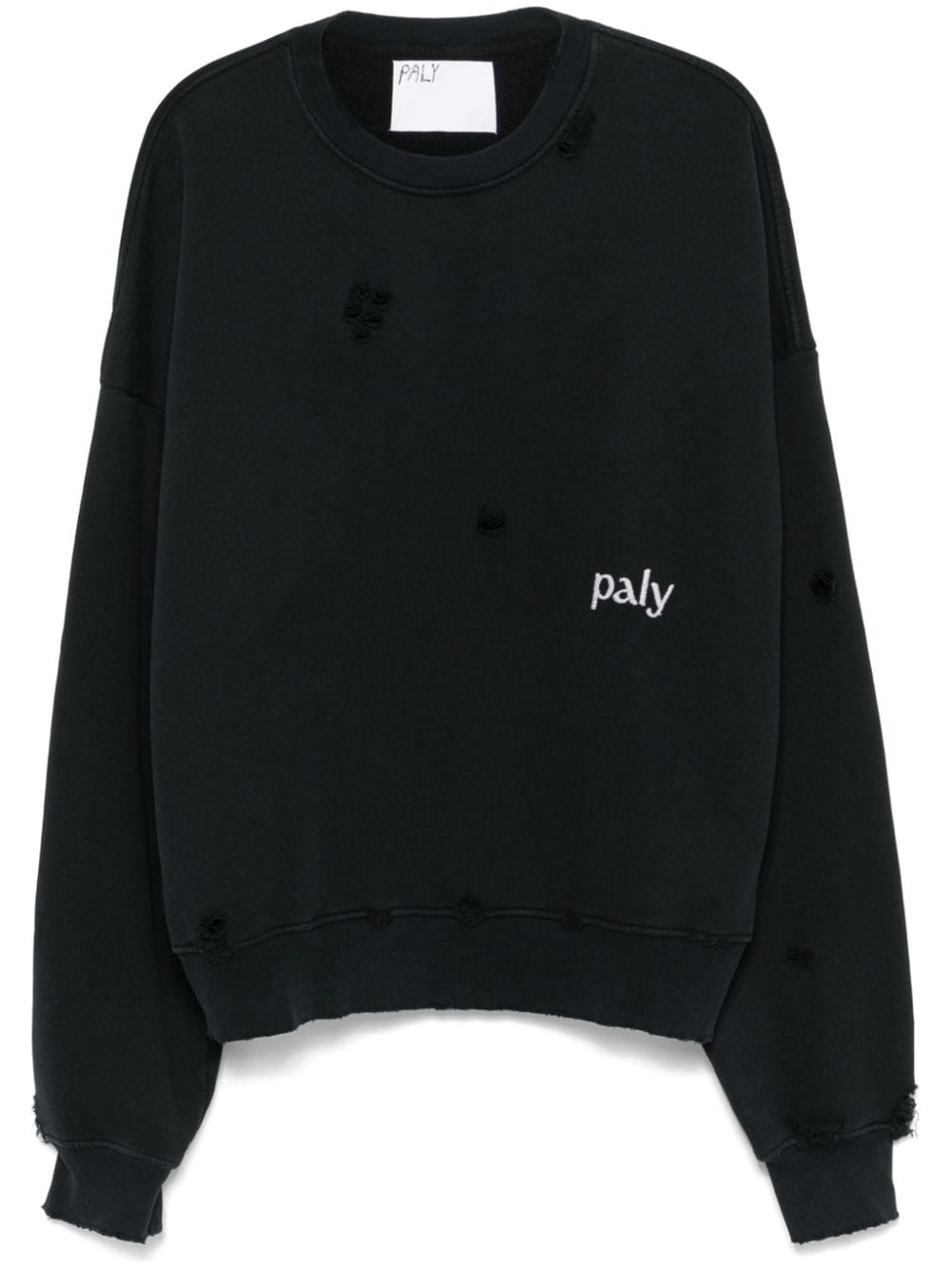 Paly Hollywood is Hell-embroidered sweatshirt - Black von Paly