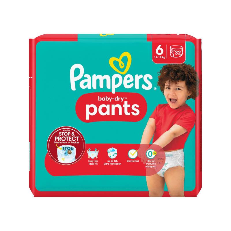 Baby-dry Pants Grösse 6, Sparpack Damen  32STK von Pampers