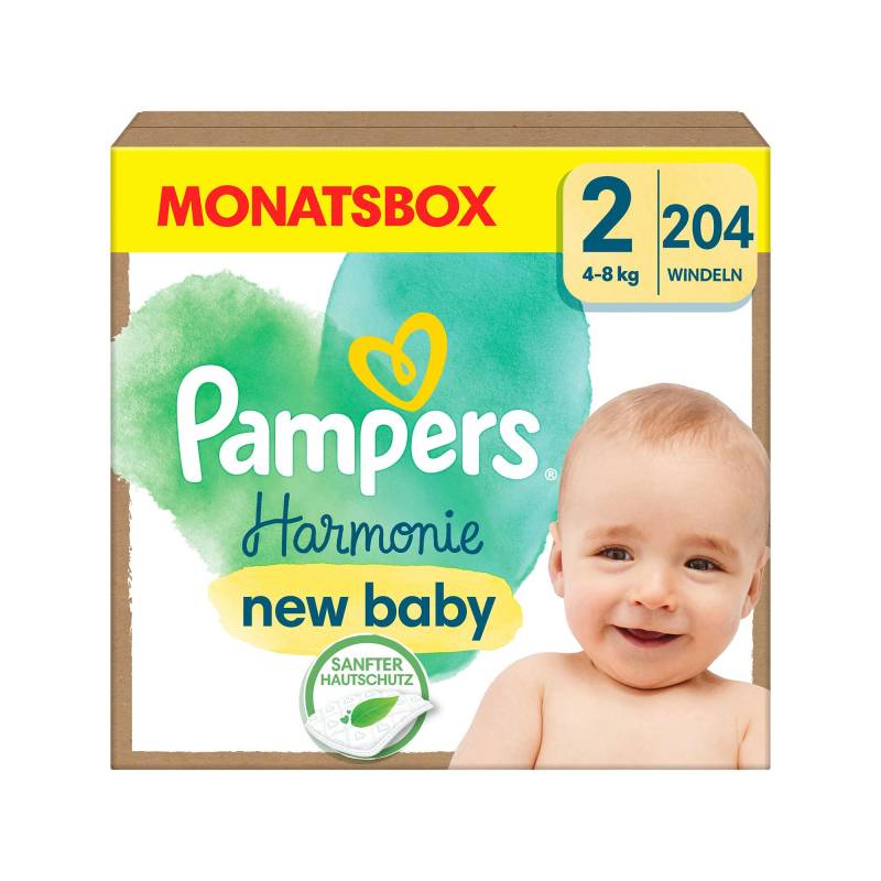 Harmonie Gr.2 Mini 4-8kg Monatsbox Damen  204STK von Pampers