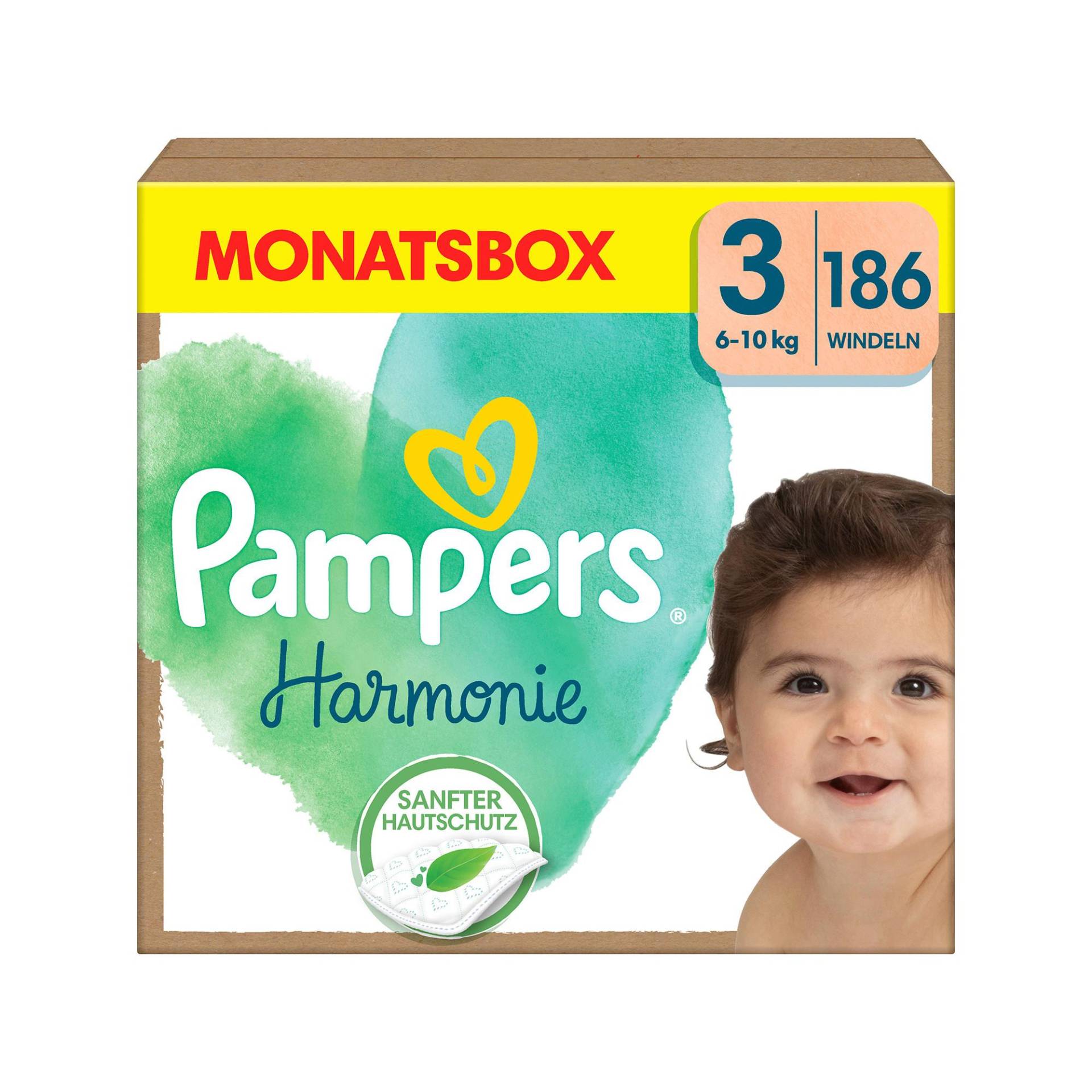 Harmonie Gr.3 Midi 6-10kg Monatsbox Damen  186STK von Pampers