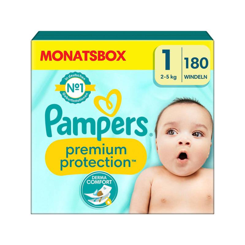 Premium Protection Grösse 1, Monatsbox Damen  180Stück von Pampers