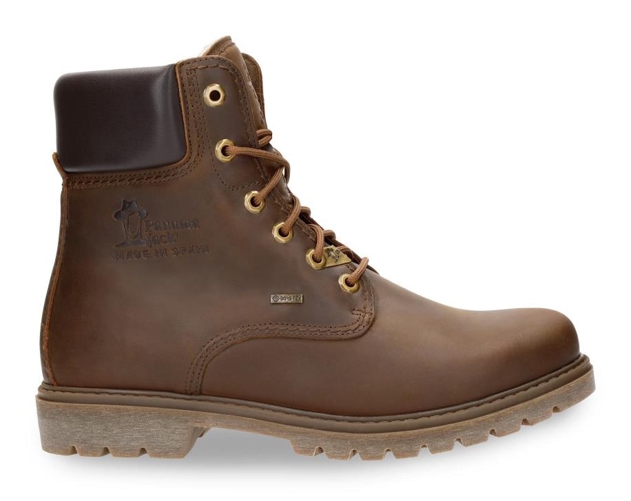 Panama Jack Schnürboots, Blockabsatz, Schnürstiefelette, Outdoorschuh mit Logoprägung von Panama Jack