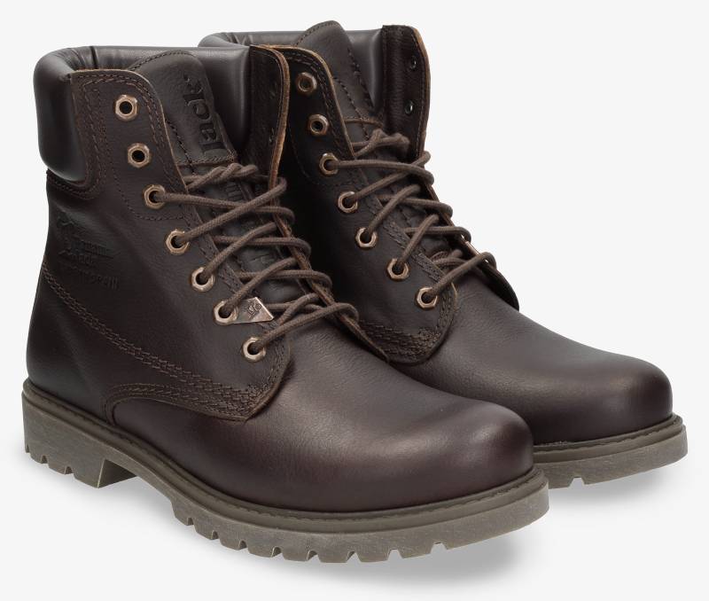 Panama Jack Schnürboots, Blockabsatz, Schnürstiefelette, Outdoorschuh mit Ziernähten von Panama Jack