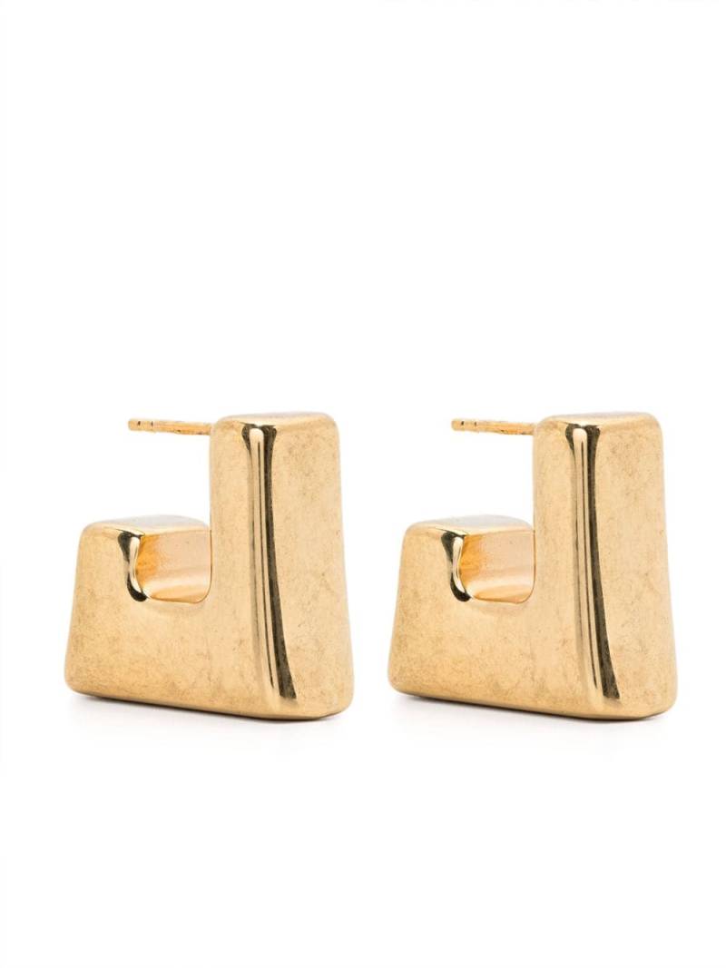 Panconesi Cubo polished earrings - Gold von Panconesi