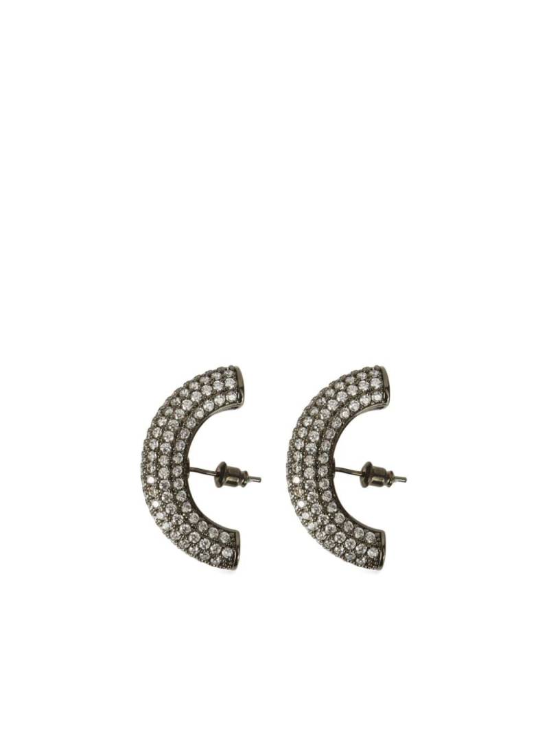 Panconesi cubic-zirconia half-hoop earrings - Silver von Panconesi