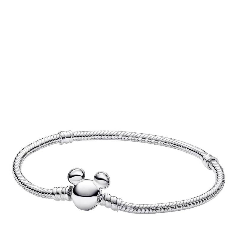 Pandora Armbanduhr - Disney snake chain sterling silver bracelet with M - Gr. 17 - in Silber - für Damen von Pandora