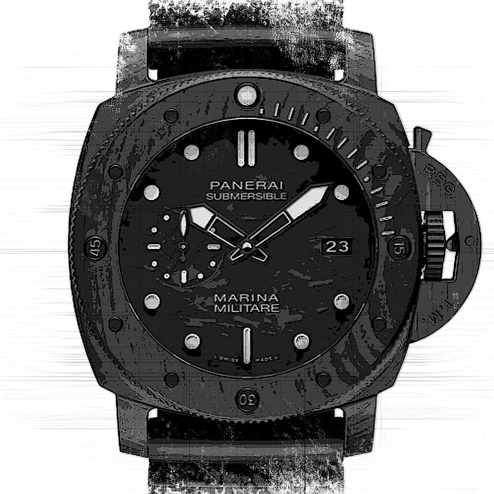 Panerai Submersible Marina Militare Carbotech von Panerai