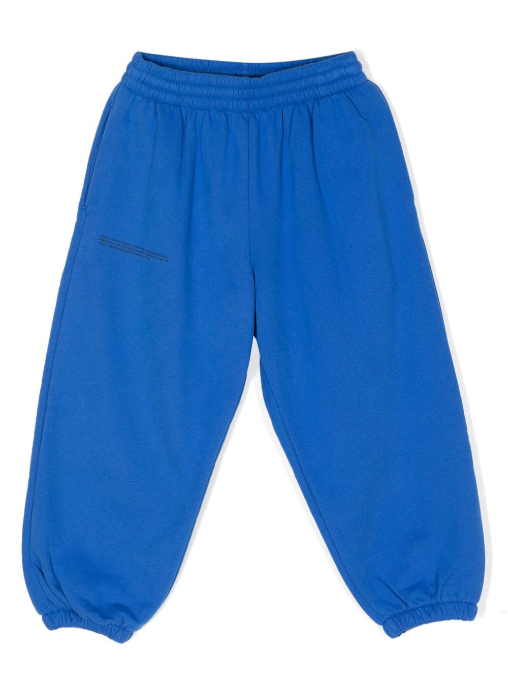 Pangaia Kids text-print cotton track pants - Blue von Pangaia Kids