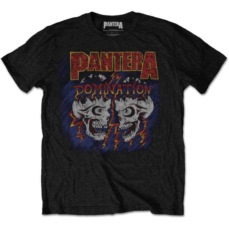 Domination Tshirt Herren Schwarz L von Pantera