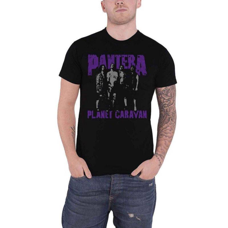 Planet Caravan Tshirt Damen Schwarz M von Pantera