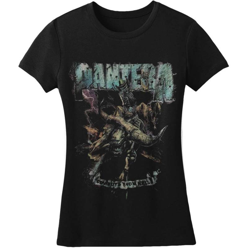 Tshirt Damen Schwarz 3XL von Pantera