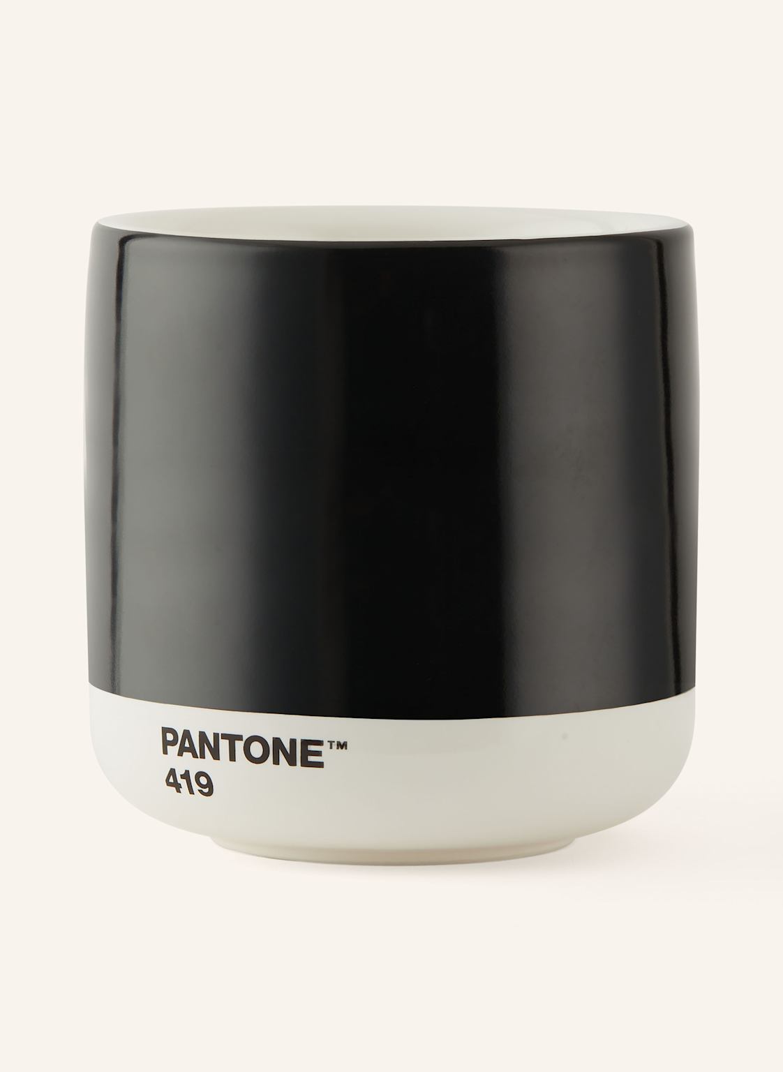 Pantone Latte-Thermobecher schwarz von Pantone