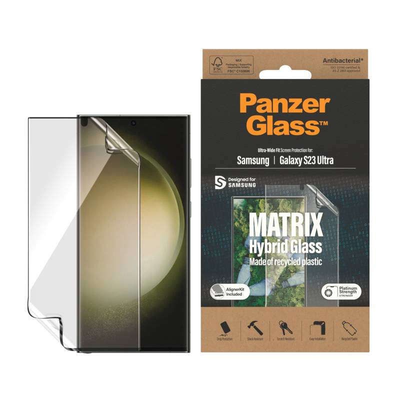 PanzerGlass Displayschutzfolie »Displayschutz - Samsung Galaxy S23 Ultra UWF PET-Flaschen AB wA« von PanzerGlass