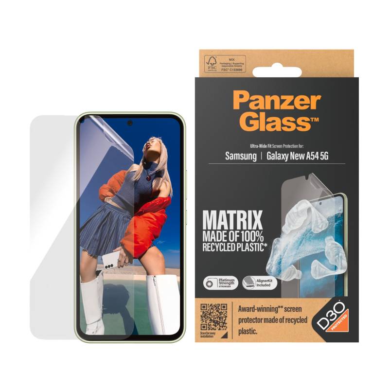 PanzerGlass Displayschutzfolie »Matrix Displayschutz für Samsung Galaxy A54 5G, UWF«, für Samsung Galaxy A54 5G von PanzerGlass