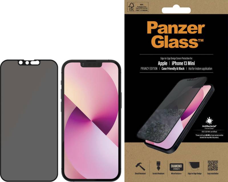 PanzerGlass Displayschutzfolie »PanzerGlass E2E Privacy CF für iPhone 13 mini« von PanzerGlass