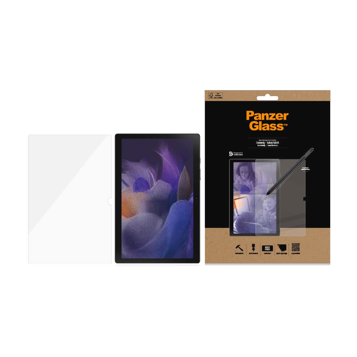 PanzerGlass Displayschutzfolie »Screen Protector Glass Samsung Galaxy Tab A8« von PanzerGlass