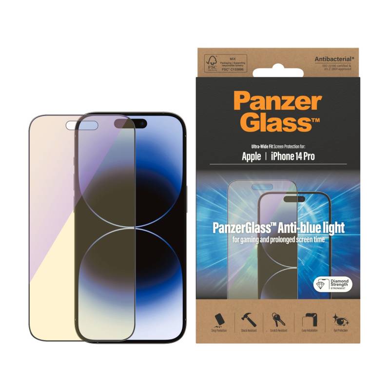 PanzerGlass Displayschutzglas »Anti-Blue Screen Protector Ultra Wide Fit« von PanzerGlass