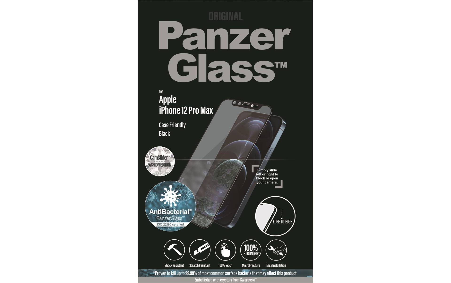 PanzerGlass Displayschutzglas »Case«, für iPhone 12 Pro Max, (1 St.) von PanzerGlass