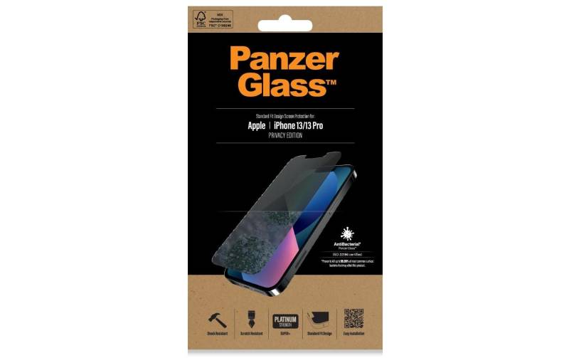 PanzerGlass Displayschutzglas »Displayschutz SF AB«, für iPhone 13, iPhone 13 Pro, Nicht 100% bis an den Rand deckend, Ohne Rahmen von PanzerGlass