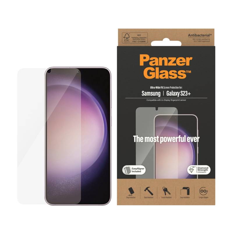 PanzerGlass Displayschutzglas »Displayschutz - Samsung Galaxy S23+ UWF AB wA« von PanzerGlass