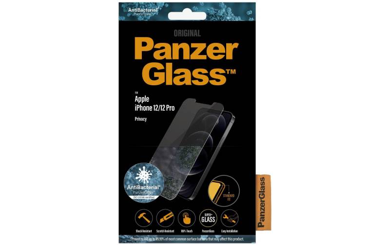 PanzerGlass Displayschutzglas »Displayschutz Standard«, für iPhone 12, iPhone 12 Pro, Nicht 100% bis an den Rand deckend, Ohne Rahmen von PanzerGlass