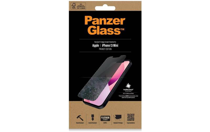 PanzerGlass Displayschutzglas »Displayschutz Standard«, für iPhone 13 mini, Nicht 100% bis an den Rand deckend, Ohne Rahmen von PanzerGlass