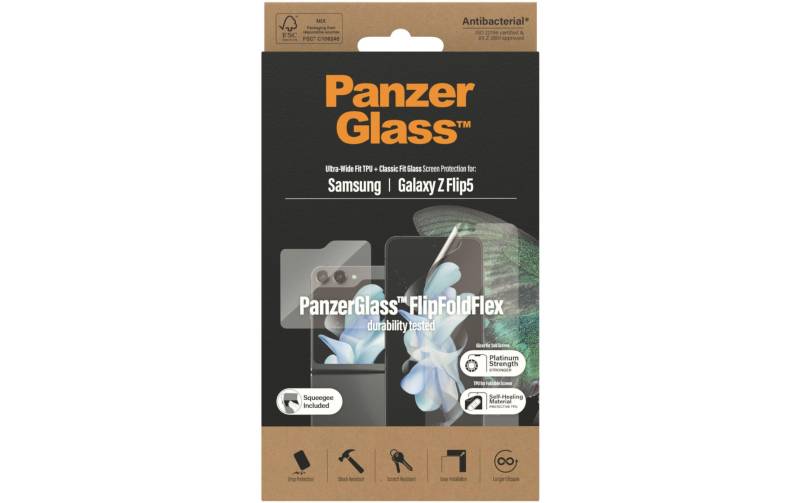 PanzerGlass Displayschutzglas »Duo-Pack Galaxy Z Flip 5«, für Galaxy Z Flip5, (1 St.) von PanzerGlass