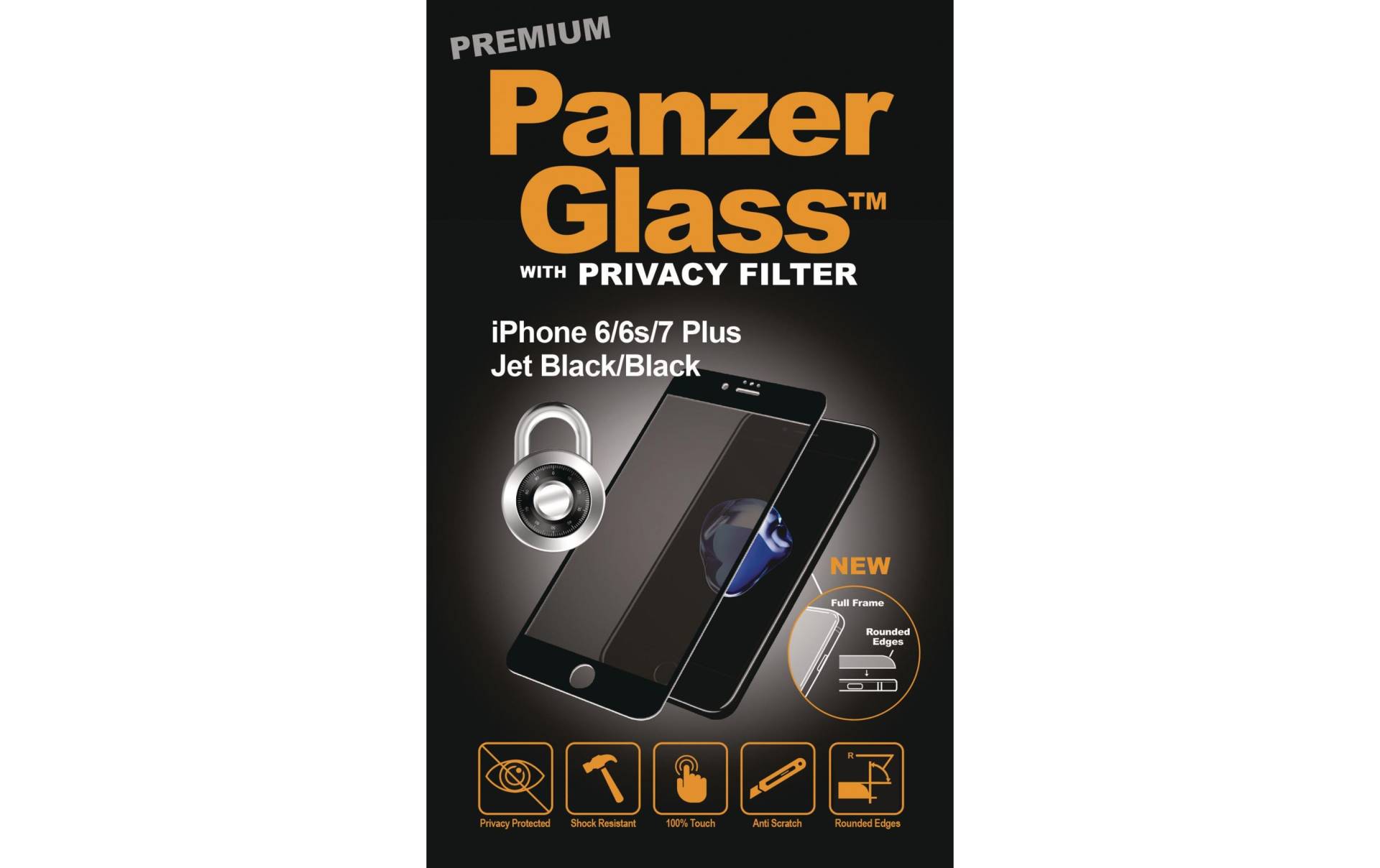 PanzerGlass Displayschutzglas »Premium«, für iPhone 6 Plus, iPhone 6s Plus, iPhone 7 Plus, iPhone 8 Plus, (1 St.) von PanzerGlass