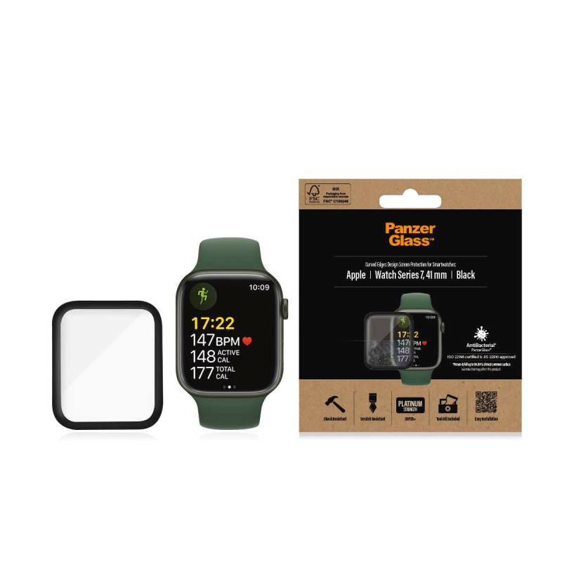 PanzerGlass Displayschutzglas »Screen Protector Glass«, für Apple Watch Series 7/8 41mm von PanzerGlass