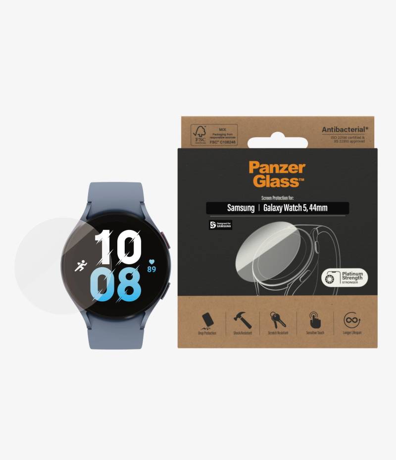 PanzerGlass Displayschutzglas »Screen Protector Glass«, für Samsung Galaxy Watch 5 44mm von PanzerGlass