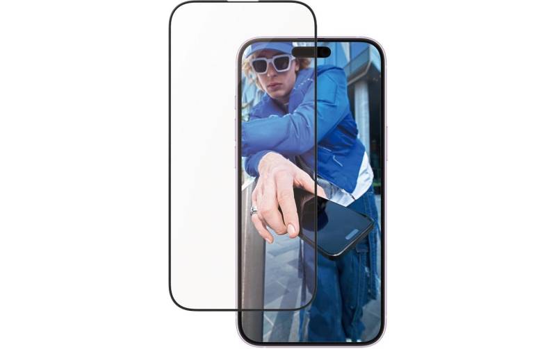 PanzerGlass Displayschutzglas »Ultra Wide Fit Aluminum Frame iPhone 16 Plus«, für iPhone 16 Plus, (1 St.) von PanzerGlass