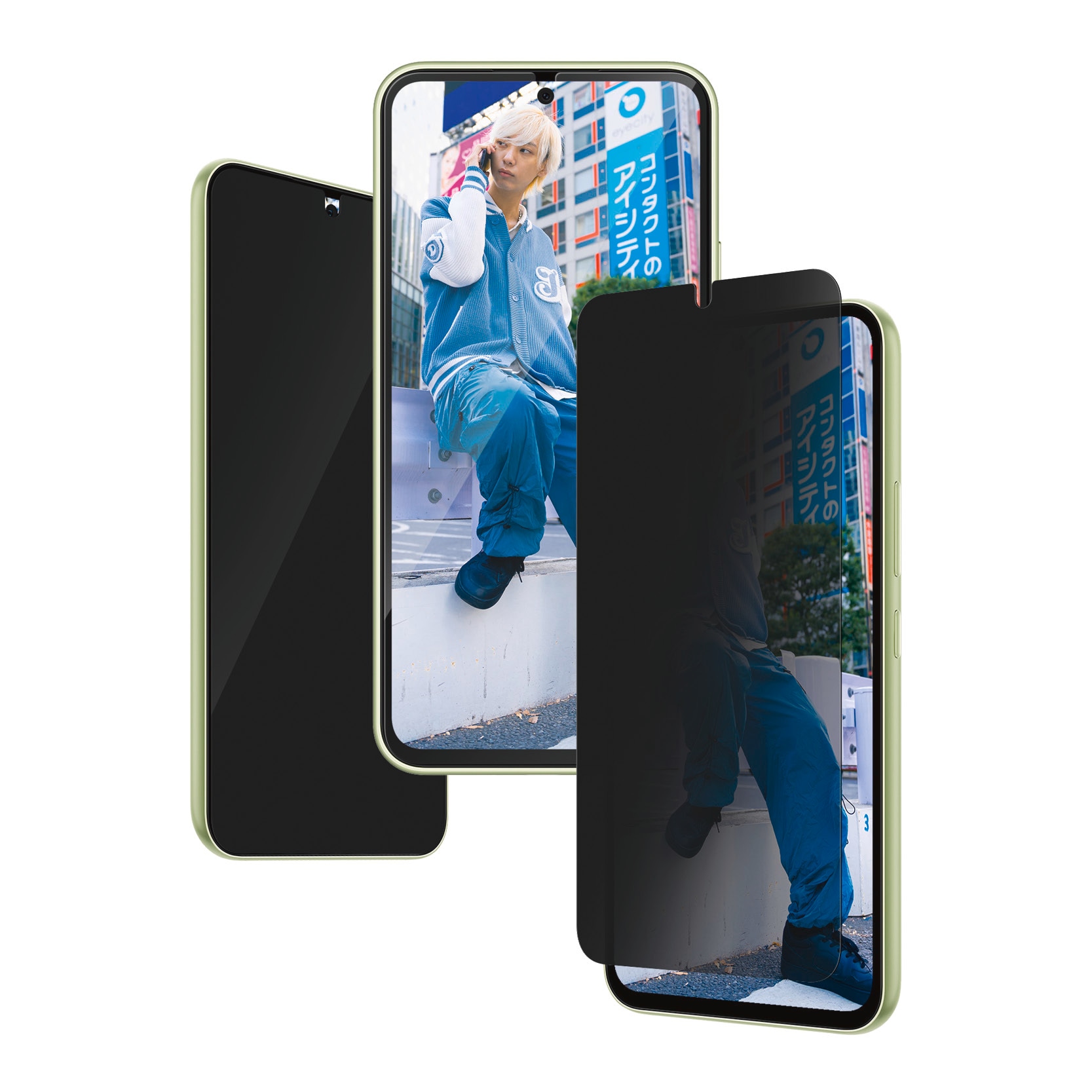 PanzerGlass Displayschutzglas »Ultra Wide Fit Privacy Screen Protector«, für Samsung Galaxy A55 5G, Blickschutz Displayschutzfolie Displayschutz Kratz-& Stossfest von PanzerGlass