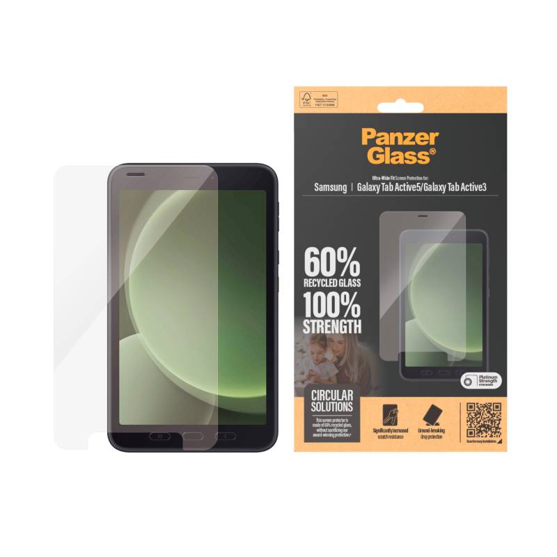 PanzerGlass Displayschutzglas »Ultra-Wide Fit Screen Protector«, für Samsung Galaxy Tab Active5 5G, Displayschutzfolie, Schutzfolie, Bildschirmschutz, kratz- & stossfest von PanzerGlass