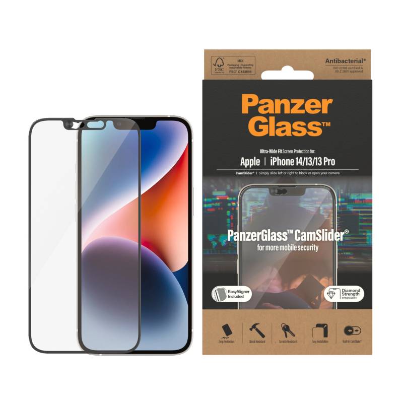 PanzerGlass Displayschutzglas »Ultrawide Camslider AB - iPhone 14/13/13 Pro«, für iPhone 14 von PanzerGlass